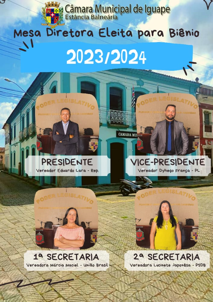 Vereadores elegem Mesa Diretora na 22ª Sessão Ordinária do dia 04 de Julho de 2022